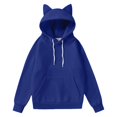 thumbnail image 2 of Yigetop Hoodies Y2K, Oversized Hoodies for Women Y2K Cute Cat Ear Pullover Loose Fit Long Sleeve Ear Sweatshirt with Pockets Cute Hoodies for Women Blue S, 2 of 9
