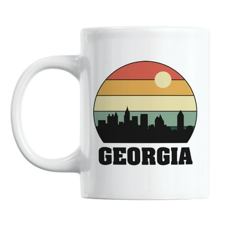 

Georgia State Skyline Silhouette White Ceramic Coffee & Tea Mug (11oz)