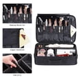 thumbnail image 2 of Makeup Brush Storage Bag Large Capacity with Adjustable Shoulder Strap Black, 2 of 3