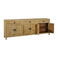 thumbnail image 3 of Manor Born 905-inch Sideboard with 3 Shelves, Rustic Brown, 3 of 4