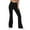 Black, variant on Flare Leggings For Women Fashion Casual Solid Color High Waist Wide Leg Trousers Bootcut Workout Yoga Pants Long Pants Black L