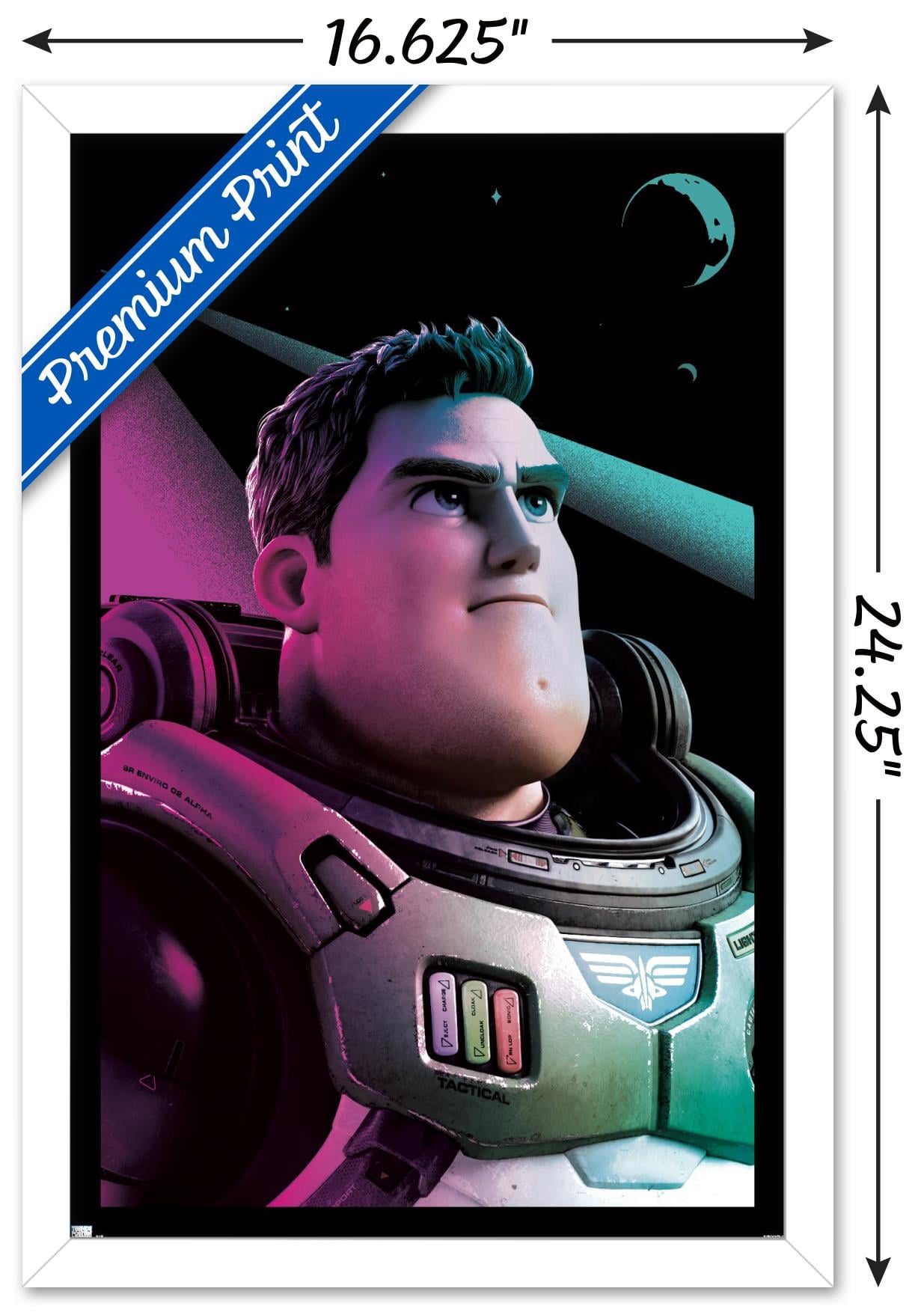Disney Pixar Lightyear - Buzz Wall Poster, 14.725" x 22.375" Framed