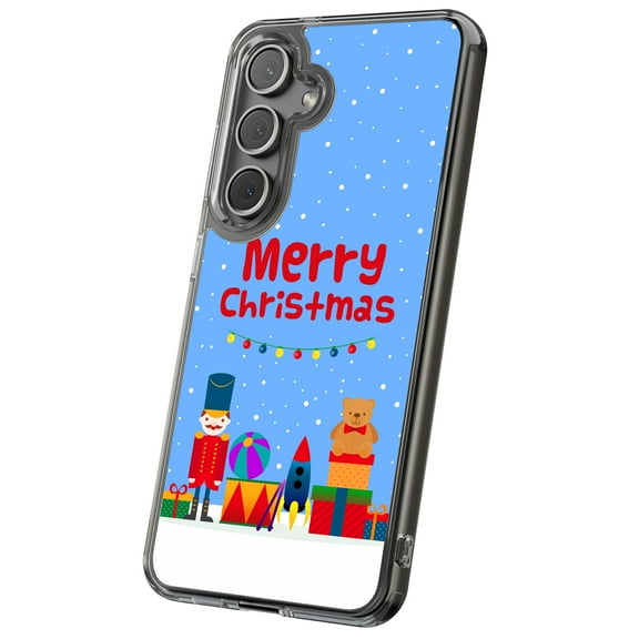 For Samsung Galaxy S10 Plus, Hybrid Clear, Christmas Toy Print, USA