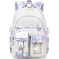 thumbnail image 1 of Kids Primary School Bag for Girls, Personalised Kids Backpack Lightweight Girls School Bookbags with Kawaii Pendant for Kids Age 6-12, 1 of 4