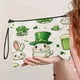thumbnail image 1 of Bolsa de cosméticos con forma de conejito de Pascua para el Día de San Patricio, neceser portátil de moda para mujer, neceser multifuncional para guardar pintalabios., 1 of 6