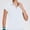 White, variant on Women's V Neck Golf Shirts Short Sleeve Tennis Shirt Collared Workout Tops Quick Dry Yellow
