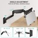 thumbnail image 4 of Soporte de pared para laptop WALI ajustable 10-17" y monitor 17-32", 4 of 8