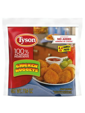 Tyson All Natural Fully Cooked Chicken Nuggets, 4.4 lb Bag (Frozen)
