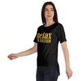 thumbnail image 4 of Inkmeso T-shirt pour Femmes Relax I'm Vaxxed à Encolure Dégagée, Drôle, Pro-Vaccin, 4 of 9