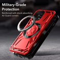 thumbnail image 2 of Allytechgroup Military Grade Shockproof Case for Apple iPhone 12 Pro Max, Compatible with Magsafe Rotating Stand Bumper Wireless Charging Magnetic Phone Case for Women Men, Green, 2 of 6