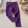 thumbnail image 4 of LYMAYTER Baby Girls Leggings Pants Toddler Elastic Waist Stretch Trousers Kids Solid Color Bottoms Pants for 6 Months-10 Years, 4 of 8