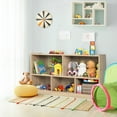 thumbnail image 4 of Gymax Kids 5-Cube Storage Cabinet 2-Shelf Wood Bookcase Organizer Natural, 4 of 10