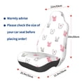 thumbnail image 3 of Balery Girl Rabbit Funda de Asiento para Auto con Diseño - Cubierta Frontal Suave y Transpirable con Protector Antideslizante- 1 Unidad, 3 of 5