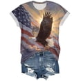 thumbnail image 5 of Yindaity Fourth Of July Tops for Women Women Patriotic 4th of July T Shirt America Flag Bow Shirt Cute USA Tees Independence Day Tops(Blue,S), 5 of 8