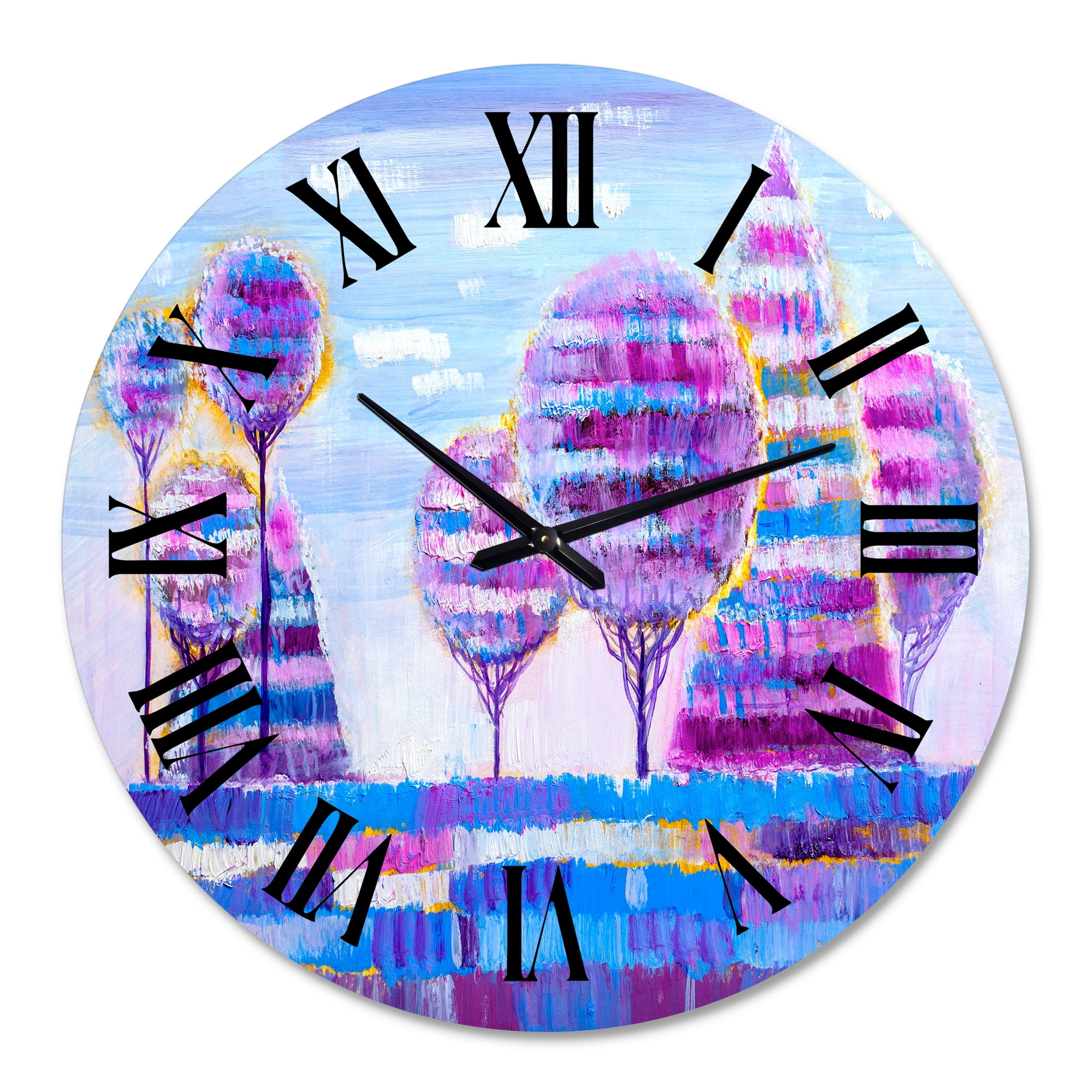 Designart 1 in Modern,Contemporary Wall Clock
