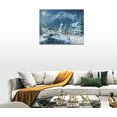 thumbnail image 5 of Give It To God And Go To Sleep Sign Wall Art Lake Mountain Pictures Wall Decor Christian Canvas Prints Posters Framed Artwork Paintings Home Decorations for Kitchen Living Room Bedroom 16"x12", 5 of 6