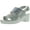 Silver, variant on Womens Odessa-05 White Sole Dual Strap Sling Back Closure Fashion-Sandals
