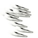 thumbnail image 2 of Pinzas para el pelo Macarena 10 Piezas 7/9 cm Clips de Broche Pteados, 2 of 7