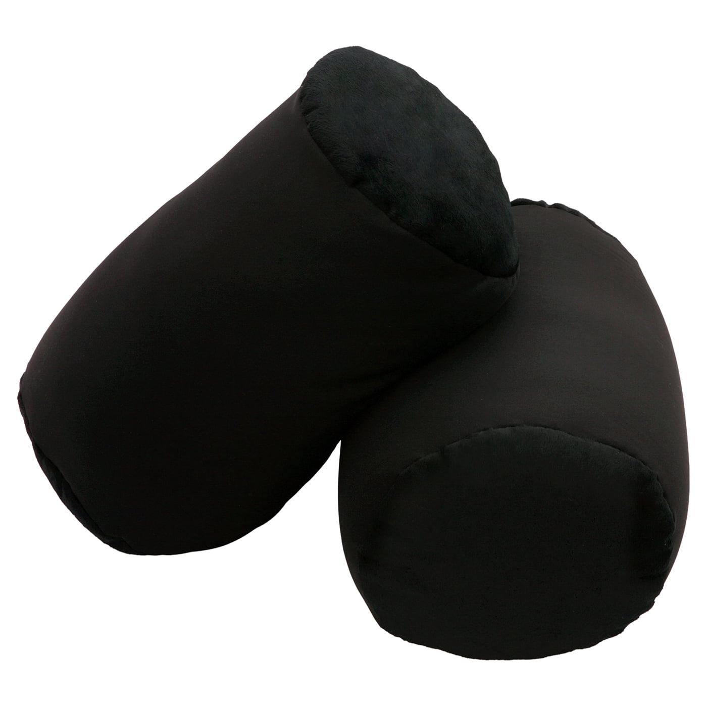 Deluxe Comfort Mooshi Squish Microbead Bed Pillow (14" x 7") – Airy Squishy Soft Microbeads – Eighteen Fun Bubbly Colors to Choose From – Cuddly and Fun Dormroom Accessory – Bed Pillow, Black