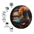 thumbnail image 2 of Kdxio Classic Floral Blue Skate Shoes for Tire Cover Wheel Protectors Tyre Covers Weatherproof Wheel Covers Universal Fit for Trailer Rv SUV Truck Camper Travel Trailers 15 inch, 2 of 5