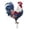 C, variant on Rural Style Painted Rooster Metal Yard Pick, Patriotic Animal Lawn Ornament, 4th Of July Ground Insert Figurine for Backyard Garden Outdoor Landscaping Decor