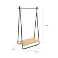 thumbnail image 5 of Organize It All Freestanding Garment Rack with Shelf in Black, 5 of 10