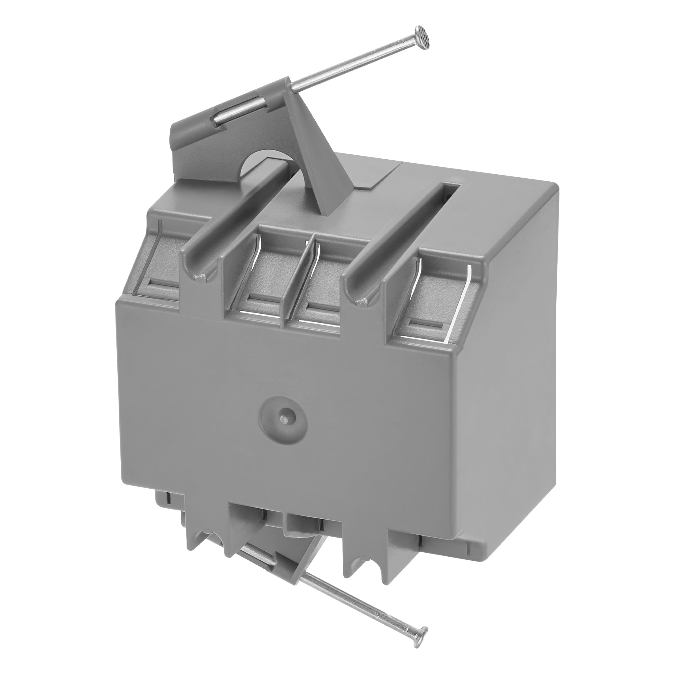 Maxxima 2 Gang 32.5 cu. in. PVC New Construction Electrical Switch and Outlet Junction Box, ETL Listed, Gray (10 Pack)
