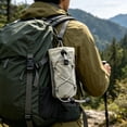 thumbnail image 2 of Waterproof Nylon Backpack Strap Pouch, Portable Phone Water Bottle Carrier Bag, Lightweight Wear Resistant Storage Pocket for Hiking Camping Cycling Outdoor Travel(Gray）, 2 of 7