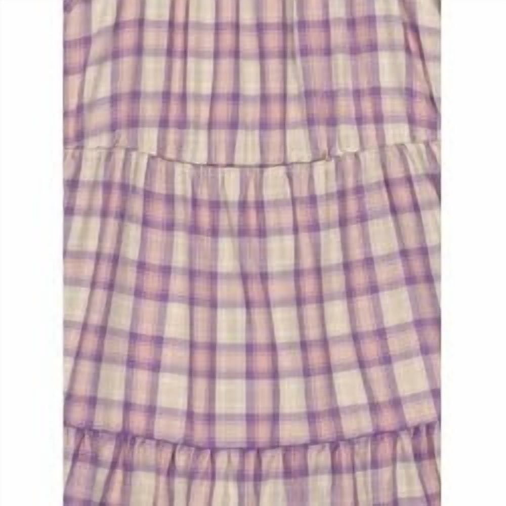 Wonder Nation Toddler Girl Long Sleeve Plaid Printed Dress, Sizes 12M-5T