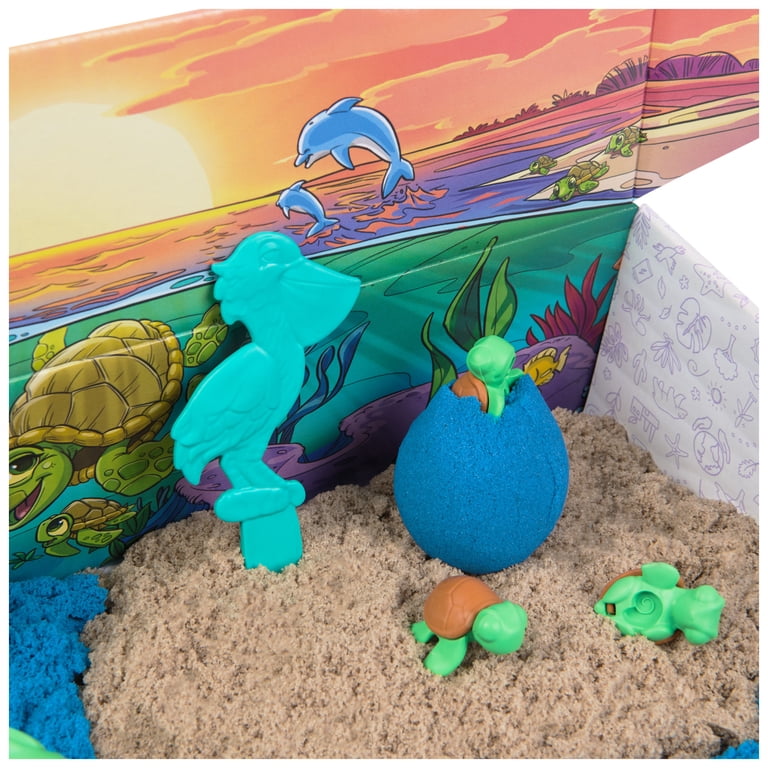 スポーツトイ・アクショントイ atmos project Polyberry Kinetic Sand, Sensory Play Set, 14oz, Turtle Habitat - Walmart.com