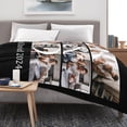 thumbnail image 4 of Custom Blanket with Picture Personalized Blankets and Throws Photo Blanket for Valentine Christmas Customized Valentines Day Gifts for Mom Dad Couple Boyfriend Girlfriend Wife Husband Blankets, 4 of 5