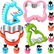 HiHITAOO Sandwich Cutter for Kids Butterfly Dinosaur Unicorn Mousehead Food Shaped Cookie Cutters for Kids Lunch