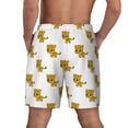 thumbnail image 4 of Balery Leopard Print Mens Swim Trunks Swim Shorts for Men Quick Dry Inseam Beach Shorts with Compression Liner Pocket-XX-Large, 4 of 9