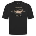 thumbnail image 2 of Men's Levelwear Black Tampa Bay Rays Crossway Oversized Luxe Signature Knit T-Shirt, 2 of 3