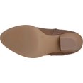 thumbnail image 6 of JOURNEE COLLECTION Womens Brown Asymmetrical Lace Spritz Round Toe Block Heel Zip-Up Heeled Boots 10 M WC, 6 of 6