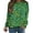 Green-E, variant on Zwiiyzr Womens Long Sleeve Hooded Sweatshirt Lucky Clover Print Fall Seasonal Pullover Cozy Fleece Relaxed Fit Green Theme Streetwear Green
