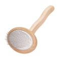 thumbnail image 2 of Fiudx Peine de Madera para Mascotas, Mango Ergonómico de Madera Maciza, Púas con Amortiguación de Aire para Un Aseo Suave, Eliminación Eficaz de Nudos y Enredos, Ideal para Perros y Gatos, Fácil de L, 2 of 6
