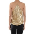 thumbnail image 4 of Summer Womens Vest Sequin Spaghetti Strap Crop Camisole Tank Top, Matte or Shiny 10 Color, 4 of 5