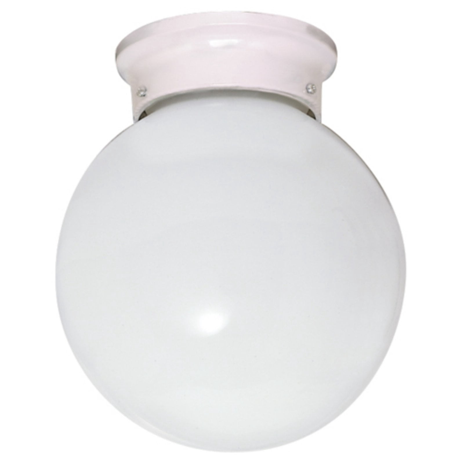 Nuvo 60-295 - 1 Light - 8"  - Ceiling Mount - White Ball w/ Pull Chain Switch
