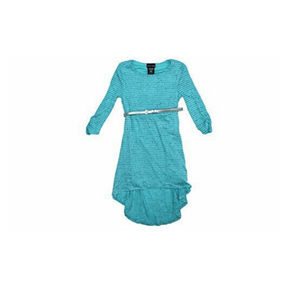 Paper Doll Knit Dress Girls, Tiffany Blue, Size 12