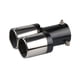 thumbnail image 1 of sweethay Punta de silenciador de escape Universal para coche, salida doble, puntas de tubo de escape, silenciador de sonido, accesorios Accesorios para motos Negro y liso, 1 of 6