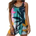 thumbnail image 2 of UPPADA Two Piece Tankini Swimsuits for Women High Waisted 2 Piece Bathing Suits Floral Print Tankini Set Tummy Control Modest Swimwear for Holiday Junior Swimsuit Multicolor,M, 2 of 6