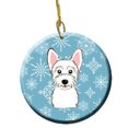 thumbnail image 1 of Snowflake Westie Ceramic Ornament, 1 of 1