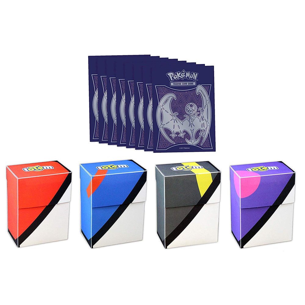 Totem World Pokeball Deck Box with 65 Pokemon Sleeves from Elite