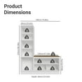 thumbnail image 3 of Madesa Ensemble d'Armoires de Rangement de Garage 70 Po L avec 5 Portes, Compartiments Multiples, Organisation Modulaire, Garde-Manger, Armoire de Base, Placard Mural - Blanc, 3 of 10