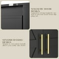 thumbnail image 3 of Black Metal Storage Cabinet, 47" Steel Cabinets for Home Office, Kitchen Pantry Storage Cabinet with Doors and 3 Adjustable Shelves, for Office, Home, Garage, School, 3 of 8