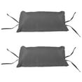 thumbnail image 4 of Sunnydaze Andrei 43.5" x 7" Dark Gray Solid Double Egg Chair Seat and Headrest Cushions, 4 of 7