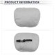 thumbnail image 4 of Almohada para Cabeza de Automóvil Ergonomica y Cómoda Almohada de Soporte para el Cuello Suede, Espuma de Memoria Ancho Ajustable Gris Claro 2 Pzs para Conducir Viajar, 4 of 7