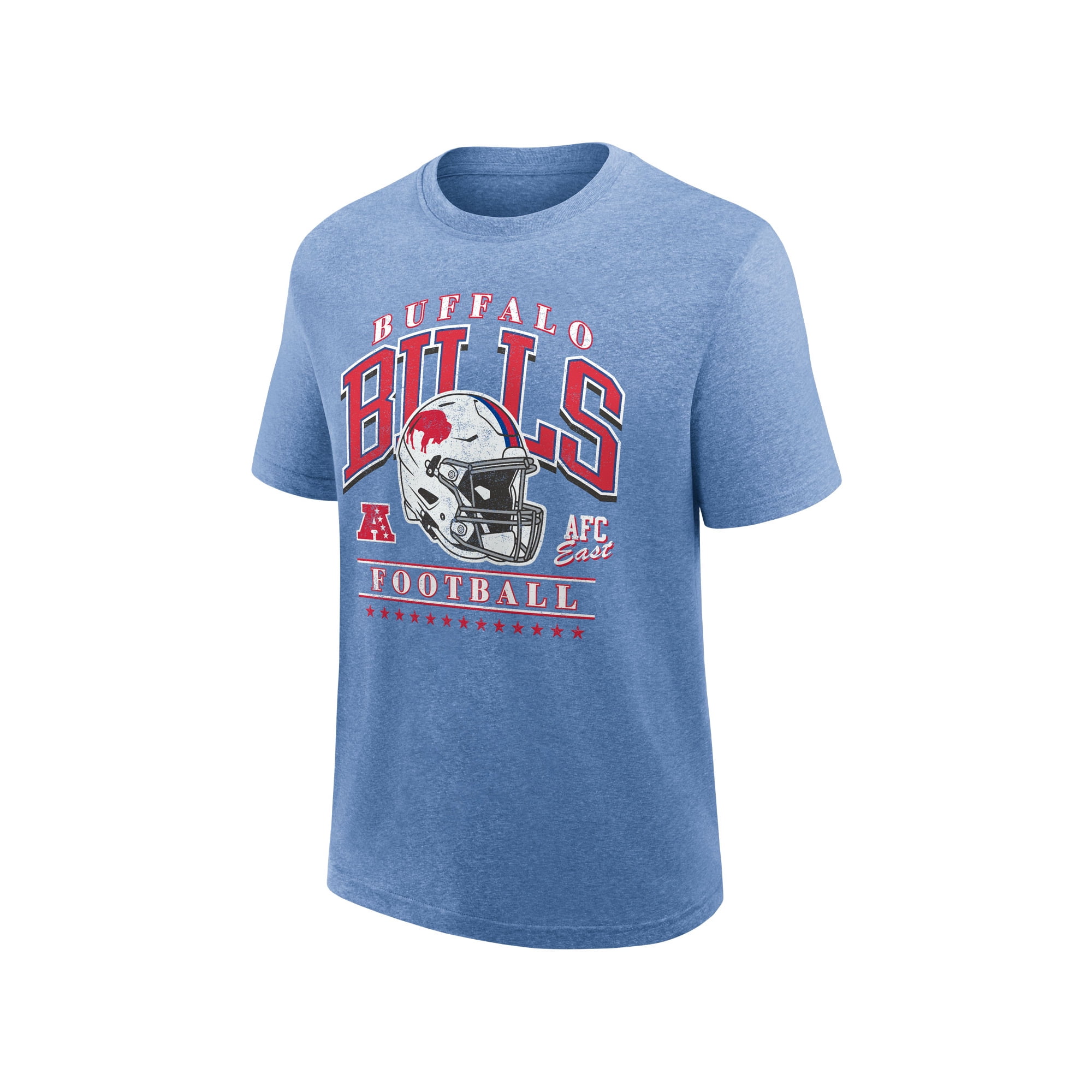 NFL Buffalo Bills Men's Synthetic Blue Heather Short Sleeve T-Shirt