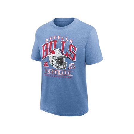 NFL Buffalo Bills Men's Synthetic Blue Heather Short Sleeve T-Shirt